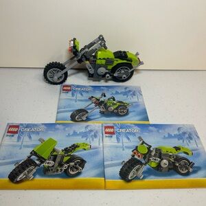 LEGO 31018 Creator Green Motorcycle Building Set
